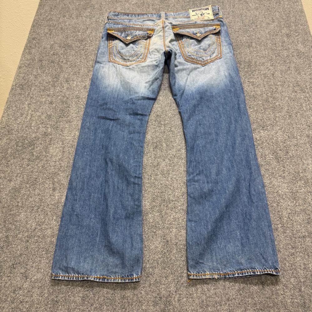 True Religion Men's Blue Bootcut Jeans